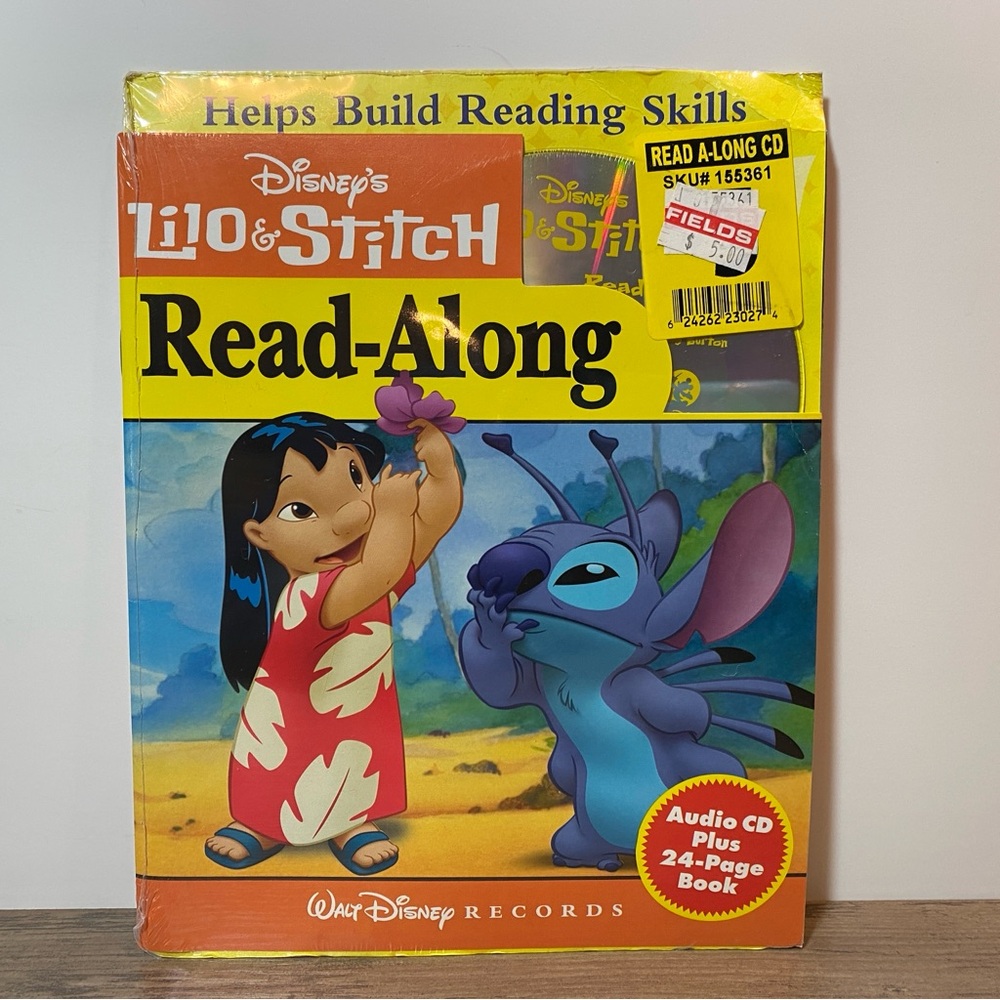 Lilo and Stitch Read Along Book and CD 2002 Movie Disney